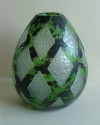 French Art Deco Modernist Acid Etched Degue Art Deco Glass Vase