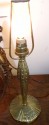 Matching pair of French Art Deco Degue signed desk or bedside lamps