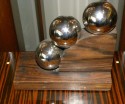 French Modernist Bookends Chrome Balls