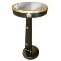 Unusual nautical metal streamline side table