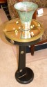 Unusual nautical metal streamline side table