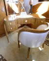 Spectacular Art Deco Desk, Chair and Matching Cabinet in Ruhlmann style!