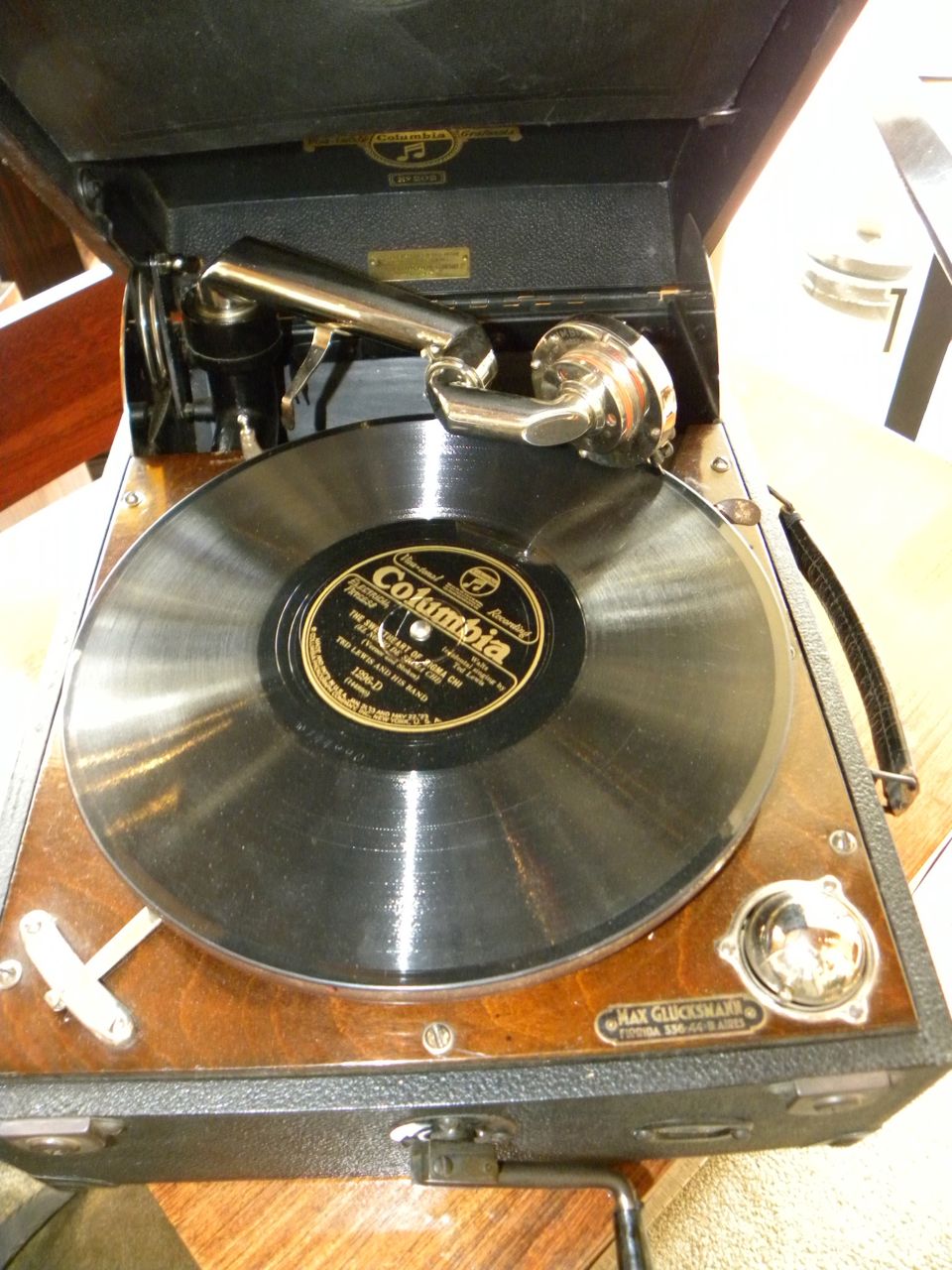 Unique high quality original "Columbia" gramophone record-player | Sold