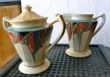 Extremely rare Royal Rochester Modernistic Coffee Service