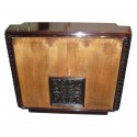 Great restored storage cabinet, lots of details and in multiple woods