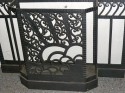 Outstanding French style Iron Hall tree with built in marble console