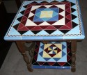 Original Art Deco geometric tile table!