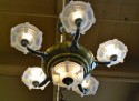 Stunning French Art Deco chandelier original details