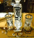 1930s Art Deco Czech Whiskey Decanter Set