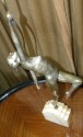 French Art Deco Statue Bronze Diana the Archer Huntress 31 inches tall