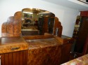 Stunning French Art Deco Buffet with Matching Mirror 1930′s