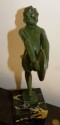 French Art Deco Female Nude Disc Dancer statue by Garcia