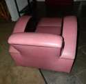Jazz style Streamline pink and black Modernist chair