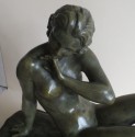Art Deco Bronze Statue, France 1930′s Classic reclining nude by Cipriani