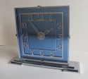 Fabulous Art Deco Cobalt Blue Clock English Moderne Circa 1930′s