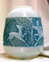 Lalique style glass vase