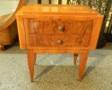 French Satinwood Art Deco Night Stands End Tables Pair