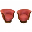 Moderne Art Deco Swivel Club Chairs Great !!!!!!!!