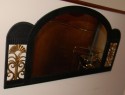 Art Deco Iron Mirror with gold details