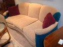  American classic art deco sofa and matching chair