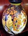 Spectacular Boch vase with pair of birds