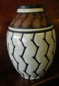 stoneware vase signed Catteau