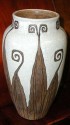 great stoneware vase, signed Catteau