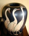 Boch Vase with Egrets
