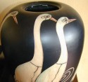 Boch Vase with Egrets