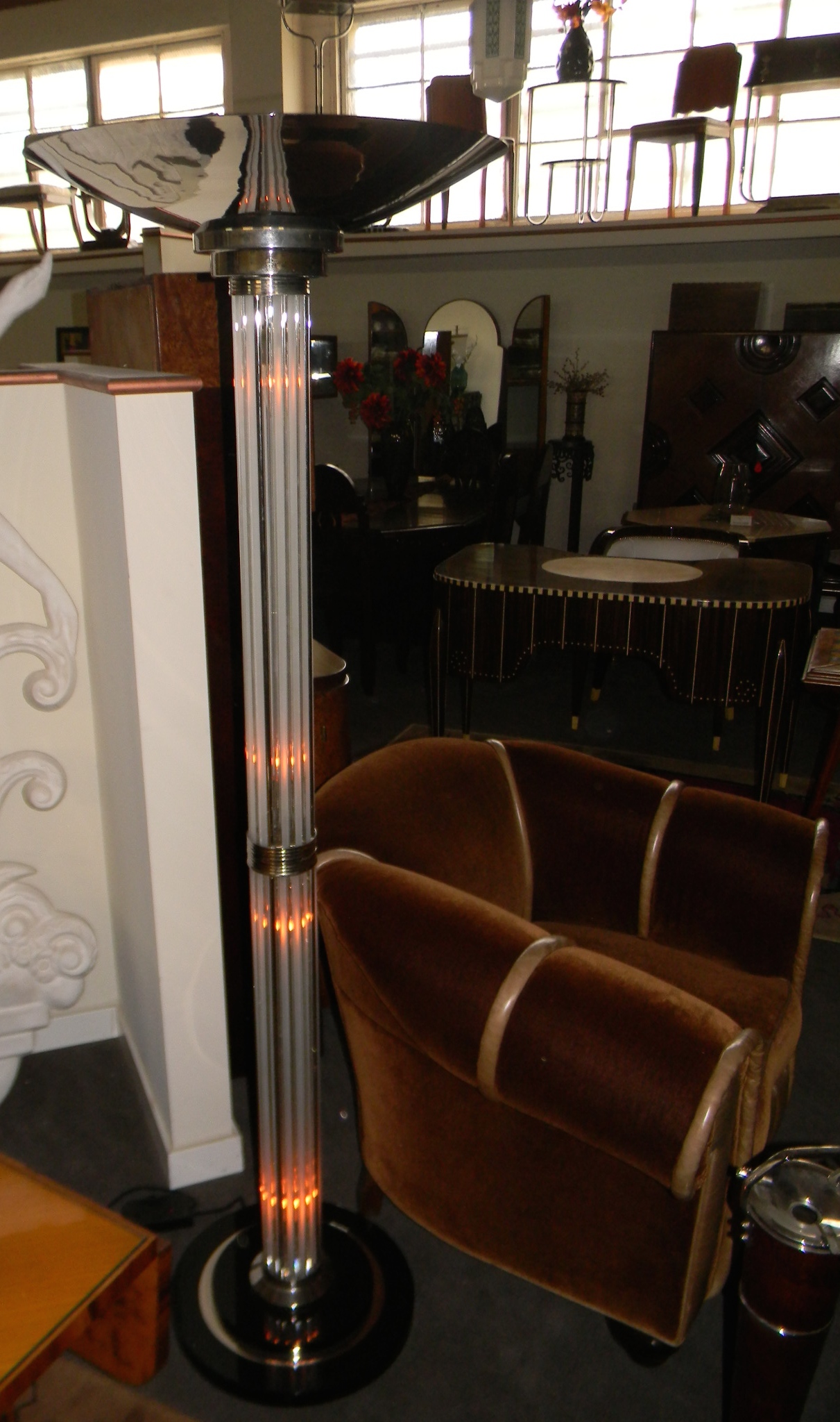 Stunning Art Deco Floor Lamp with glass rods and lights | Floor Lamps