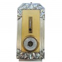 Outstanding French silver & gold barometer thermometer
