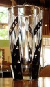 1930s Large Art Deco Czech Glass Vase