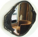 French Iron Framed Beveled Mirror