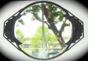 French Iron Framed Beveled Mirror