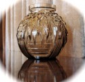 1930s Art Deco Glass Vase • Müller Freres
