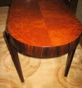 Art Deco Oval Coffee Table • Macassar and Amboyna