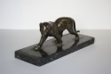 1930s French Metal Panther Sculpture • Signed Rochard