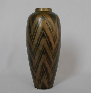 1930s Art Deco Dinanderie Vase
