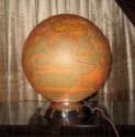 1930s French Globe Table Lamp