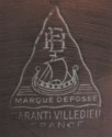 French Normandy Art Deco Centerpiece • Signed Villedieu