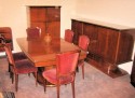 1930s French Art Deco Mahogany Dining Suite