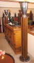 Large Art Deco Torchiere •  Floor lamp Pair