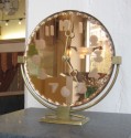 1930s French Art Deco Mirrored Clock