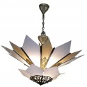 Spectacular Movie Theater Style Two-tier Art Deco Chandelier