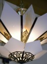 Spectacular Movie Theater Style Two-tier Art Deco Chandelier