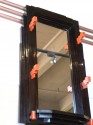 Unique Custom Mirror with unusual faux Bakelite hooks