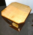 Custom Cubist Modernist French style Table with parchment top.