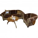 Glamorous Art Deco Sofa & Chair Suite (very sweet)