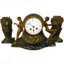 Classic French Art Deco Clock with garnitures 1925