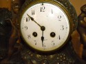 Classic French Art Deco clock with garnitures 1925